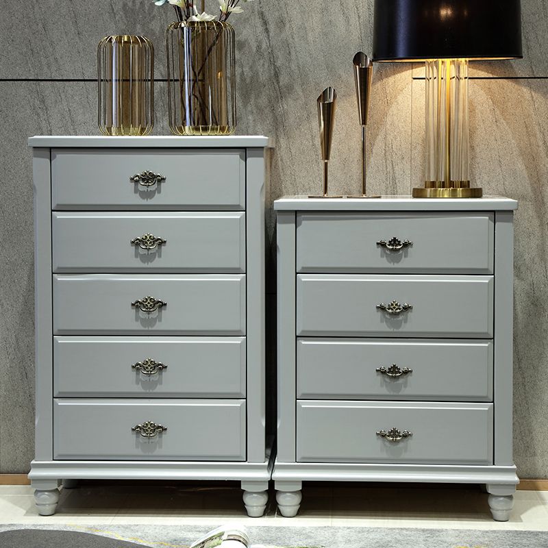 Traditional Storage Chest Solid Wood Storage Chest Dresser with 3/4 Drawers