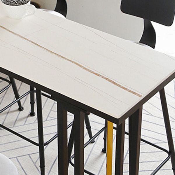 Industrial Sintered Stone Bar Table Dining Table for Kitchen Living Room