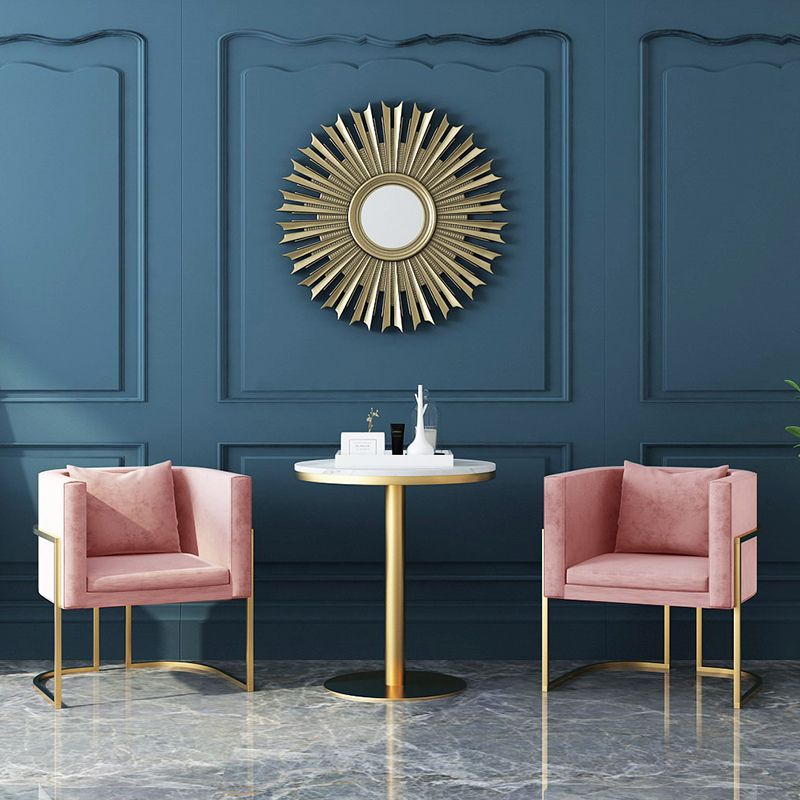 Sillas de comedor tapizadas de estilo contemporáneo, sillas con respaldo sólido para el hogar
