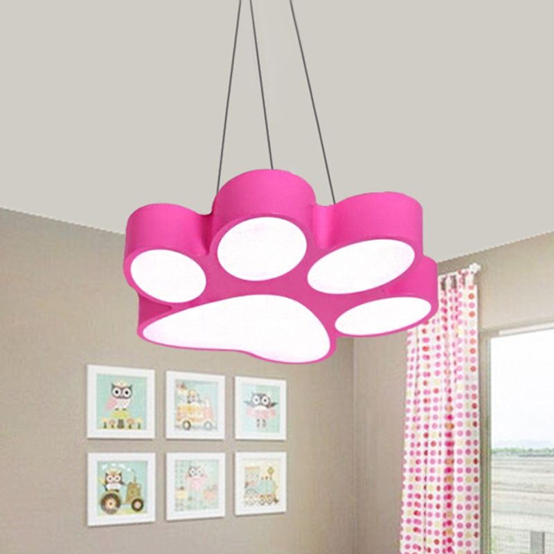 Doggy Paw Bathroom Pender lampe acrylique Cartoon LED Hanging Light
