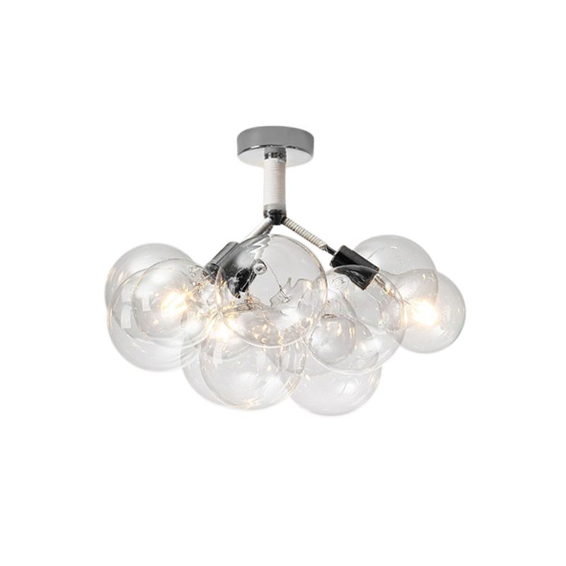 Kinderslaapkamer Hal Bubble Plafondlamp Helder glas Eenvoudige stijl Semi-inbouwlamp