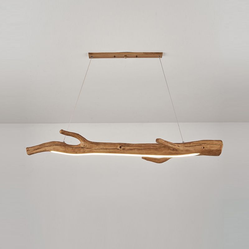 Modern Resin Ceiling Light Branch Shape Island Light with Acrylic Shade for Living Room