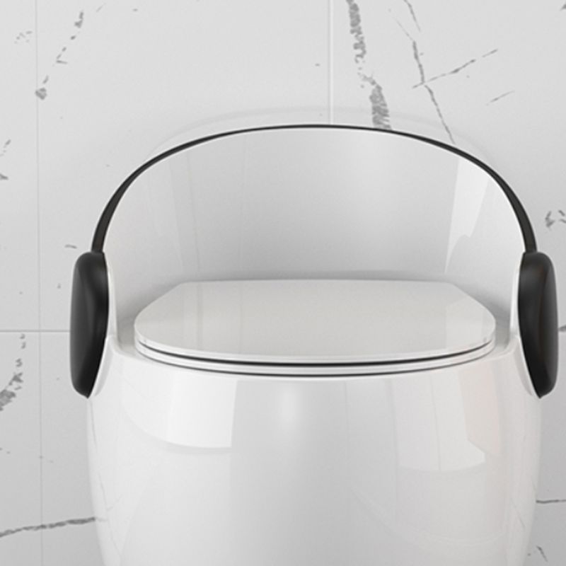 Modern All-In-One Flush Toilet Floor Mounted Porcelain Siphon Jet Toilet Bowl