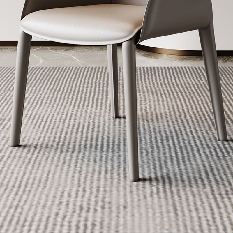 Modern Upholstered Guest Chair Faux Leather Dining Arm Chair