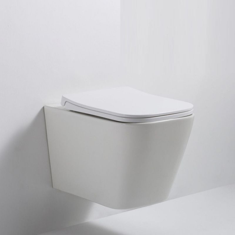 Modern Ceramic Flush Toilet Wall Mount White Urine Toilet for Washroom