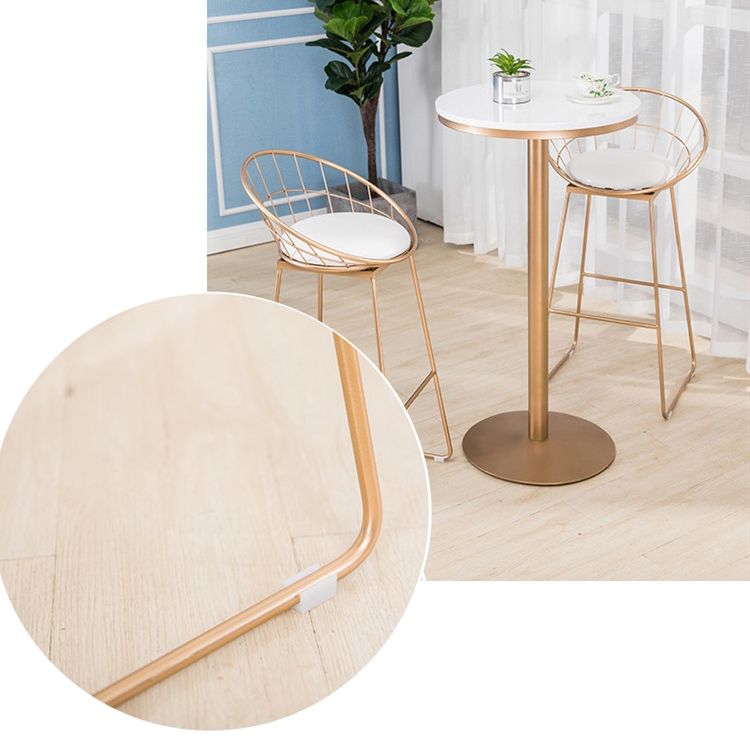 Glam 1/2/3 Pieces Sintered Stone Bar Table Set Round Counter Set for Home Use