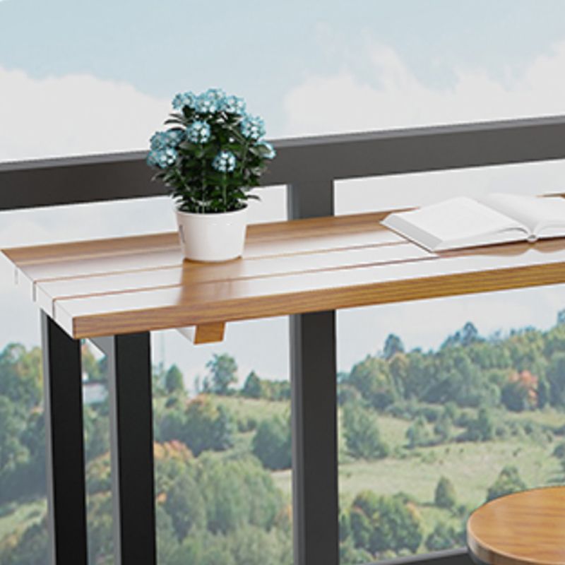 Modern Rectangle Pub Table Set Trestle 1/3 Pieces Solid Wood Counter Height Set