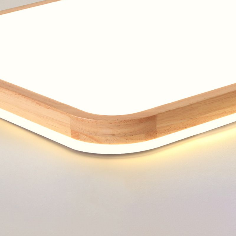 Soporte de montaje de luz de montaje moderno 1-Luz de techo de montaje a ras de la sala de estar con sombra acrílica