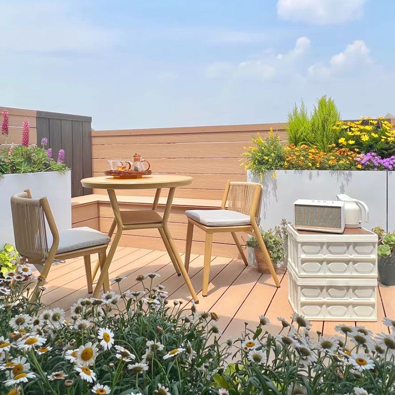 Modern Plastic Wood Laminate Scratch Resistant Laminate Plank Flooring for Outdoors