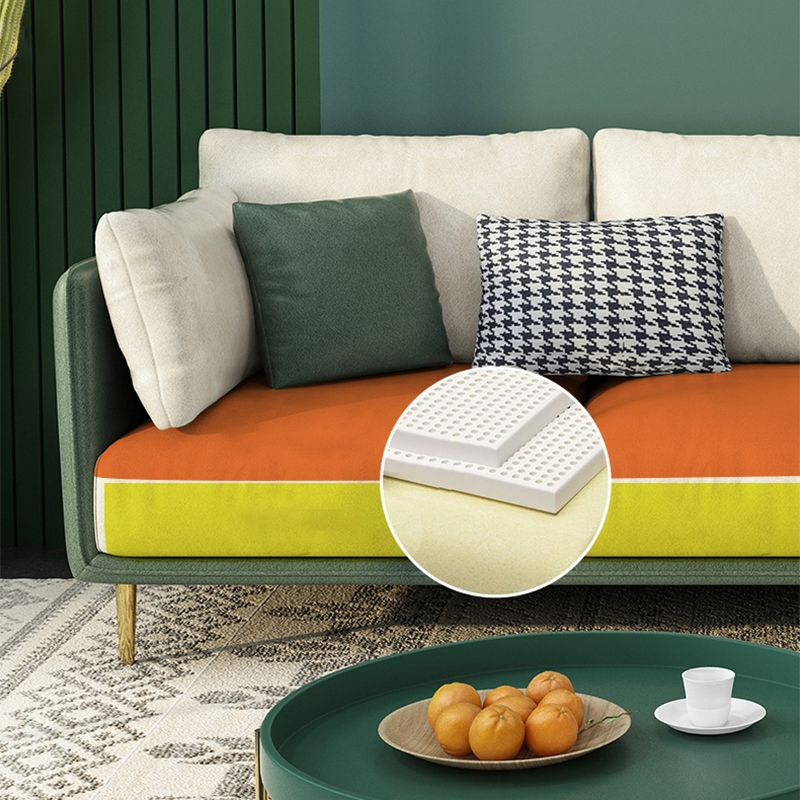 Luxurious Faux Leather Sectional 3/4-seat 34.25" High Sectional Sofa