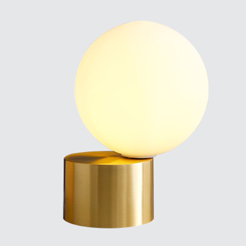 Lampe à table sphérique à 1 lumière Lumière en verre moderne