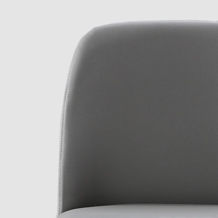 Contemporary Style Leather Chair Wooden Parsons Armless chair for Dining Room