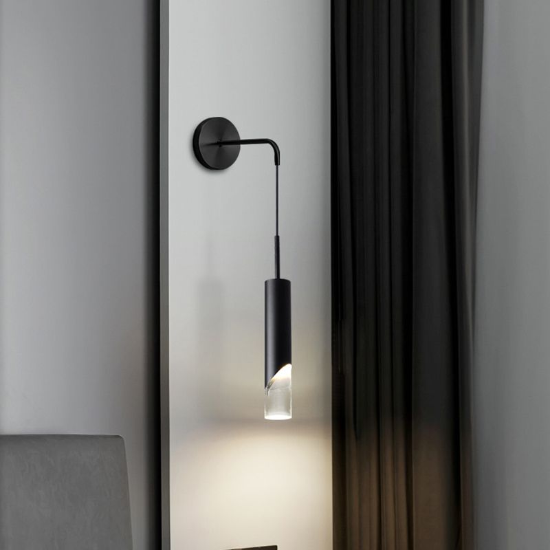 Zeitgenössische Metall Wandleuchter LED -Wandmontageleuchte für Nachtlesen