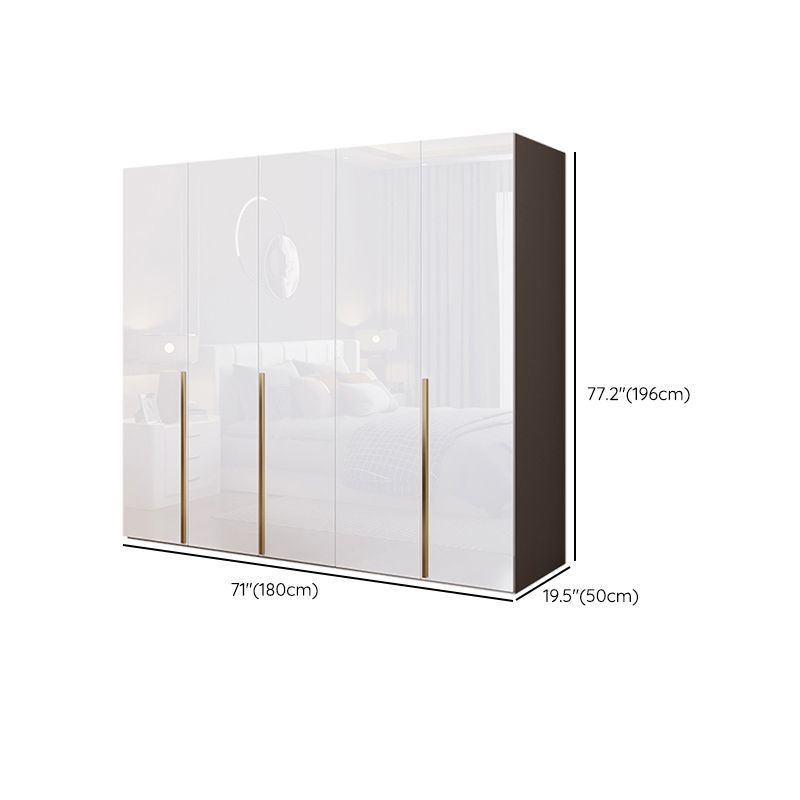 Bedroom Soft Close Doors Armoire Modern Style Wooden Wardrobe Cabinet