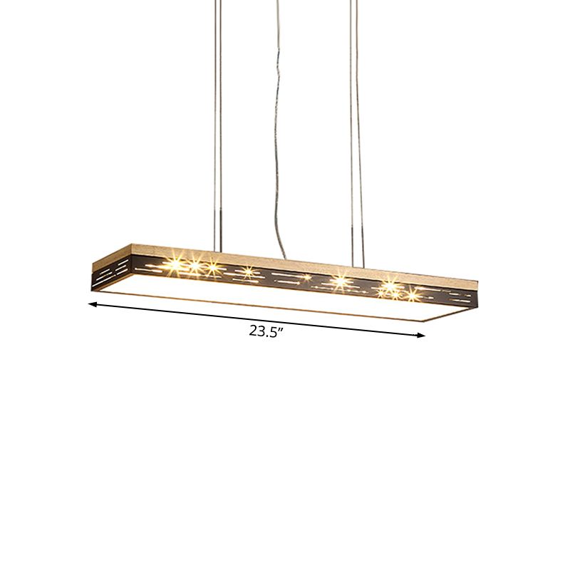 23.5 "/31.5" /35.5 "de ancho lineal de techo lineal de ancho LED moderno Luce colgante de luz en luz cálida/blanca/natural