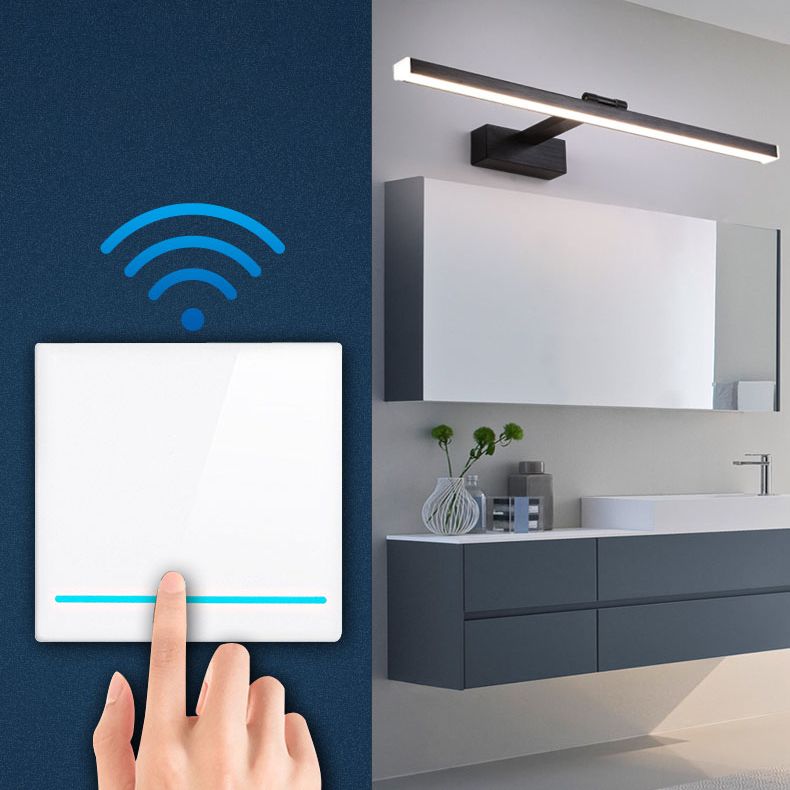 Moderne lineare Waschtischleuchten Acryl 1-Licht-Wandbeleuchtung für Badezimmer