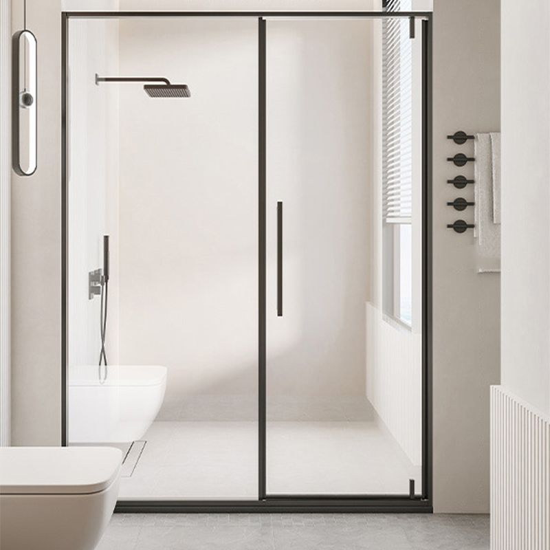 Single Sliding Semi Frameless Shower Door, Tempered Glass Shower Screen
