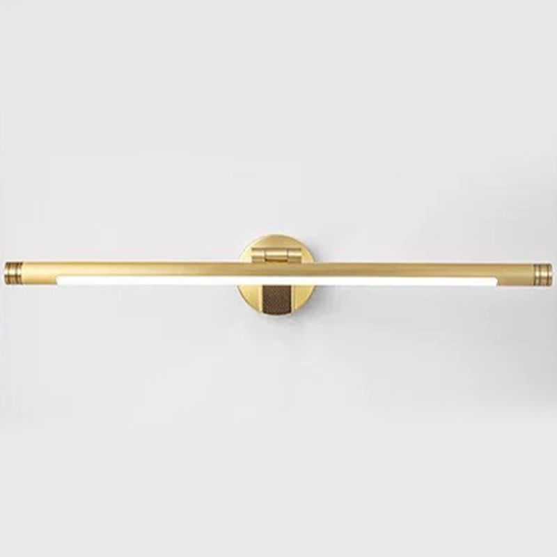 Modern Style Strip Shape Wall Sconce Metal 1 Light Sconce Light for Bathroom