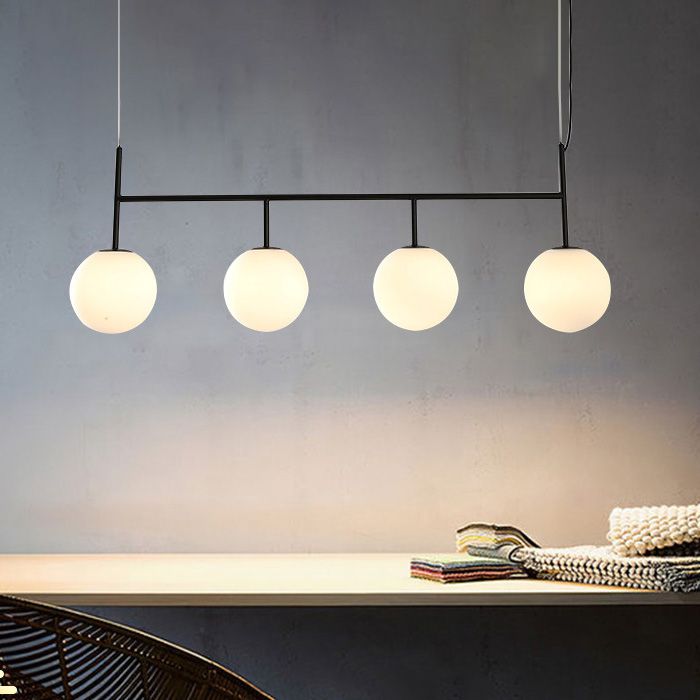 Nordic Modern Pendant Lamp Glass Shade Chandelier Light Fixture for Dining Room Kitchen