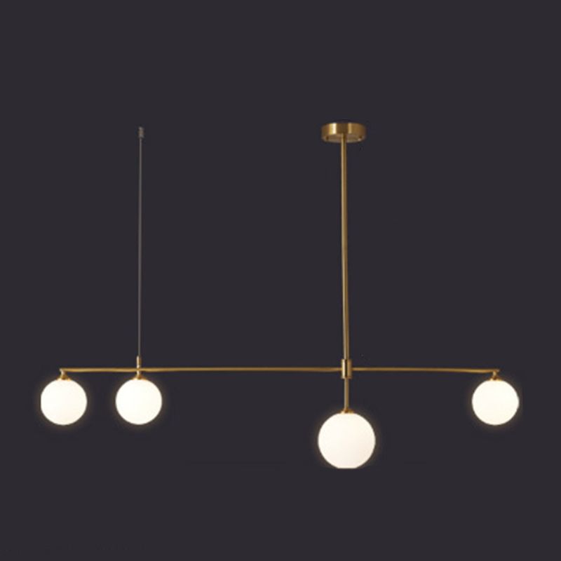 Linear Ceiling Pendant Light Modern Glass Pendant Light Fixtures for Dining Room