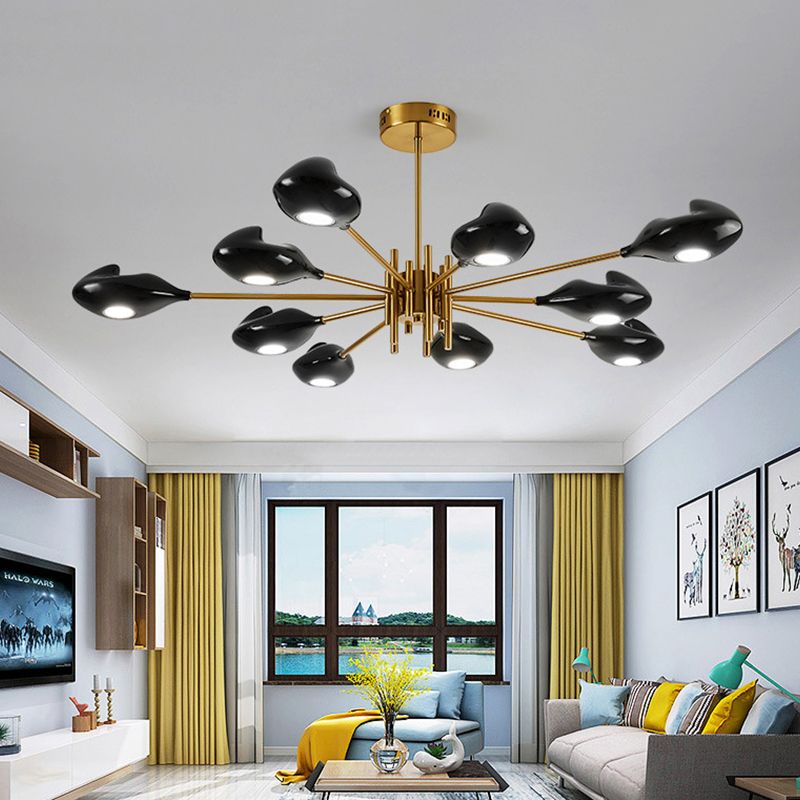 Lampada a sospensione Sputnik METTARIO METTAGLIO METTAGLIO 8/10 TESTURI LAMONO DI BRASSIGLIO IN LUCE CALDA/BIANCA