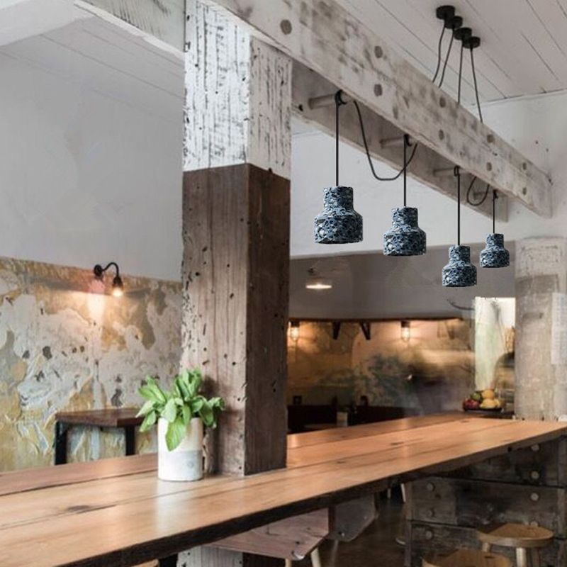 Estilo nórdico Minimalismo Lámpara colgante de terrazo 1 Light Creative dormitorio Fije de iluminación