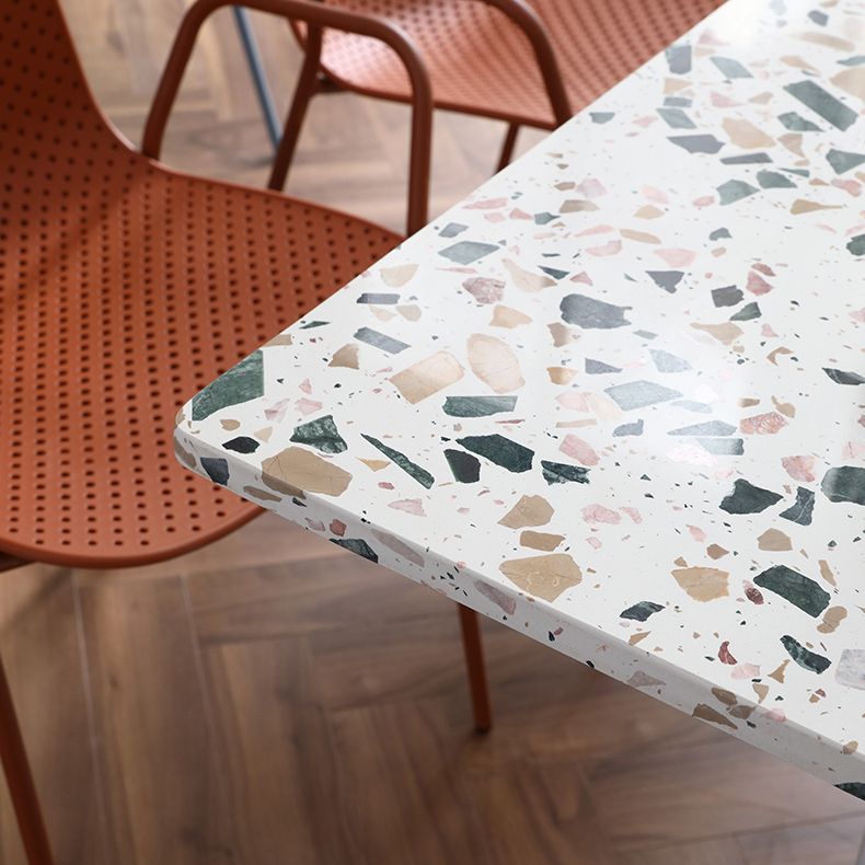 Mesa de comedor de estilo industrial, muebles de hogar de piedra para comedor