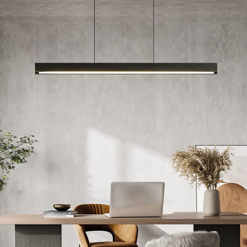 Modern Led Island Licht armatuur rechthoekige vorm hanglampje voor huis eetkamer