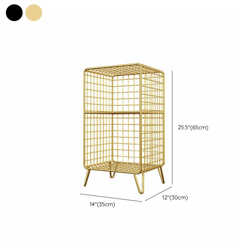 Glam Shelf Bookcase Metal Closed Back Book Shelf for Home Office