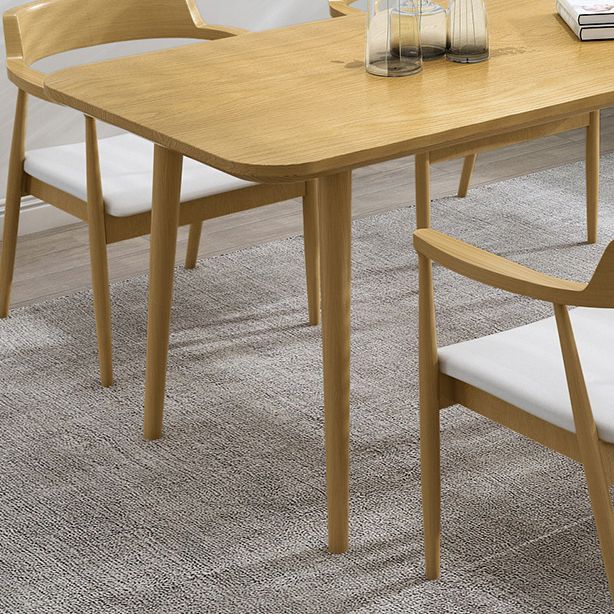 1/2/4/5/7 Pcs Pine Wood Modern Dining Set with Rectangle Table Dinette Set