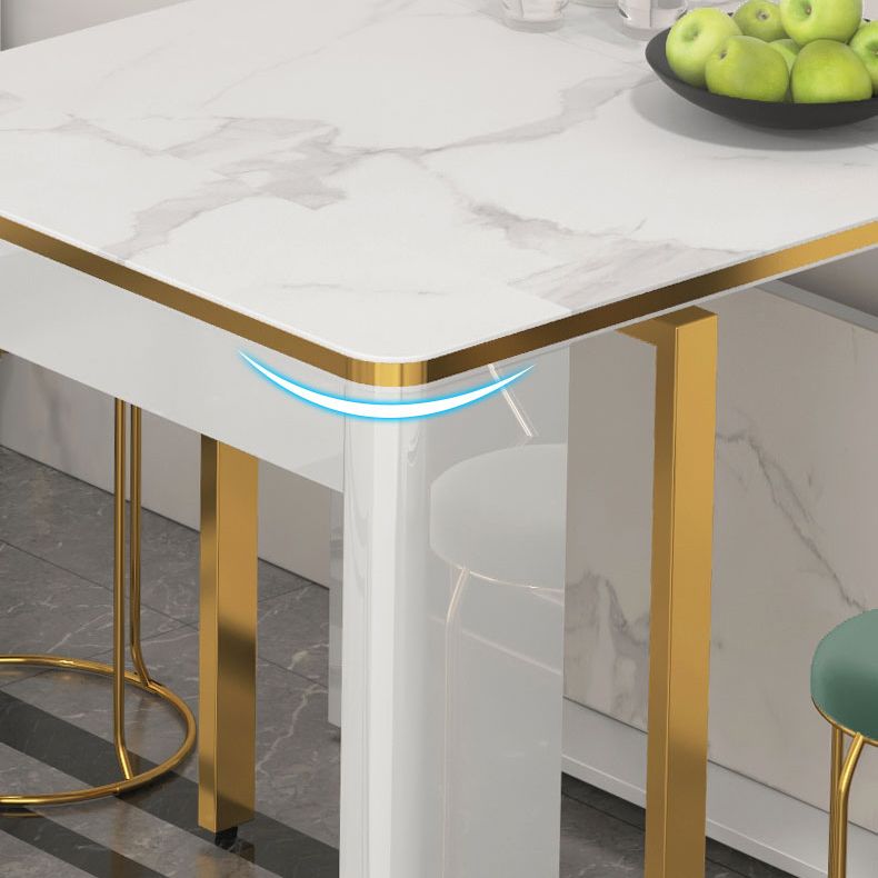 Tavolo da pranzo pieghevole 31.49''W per il rettangolo moderno medievale di ristorante con 5 gambe