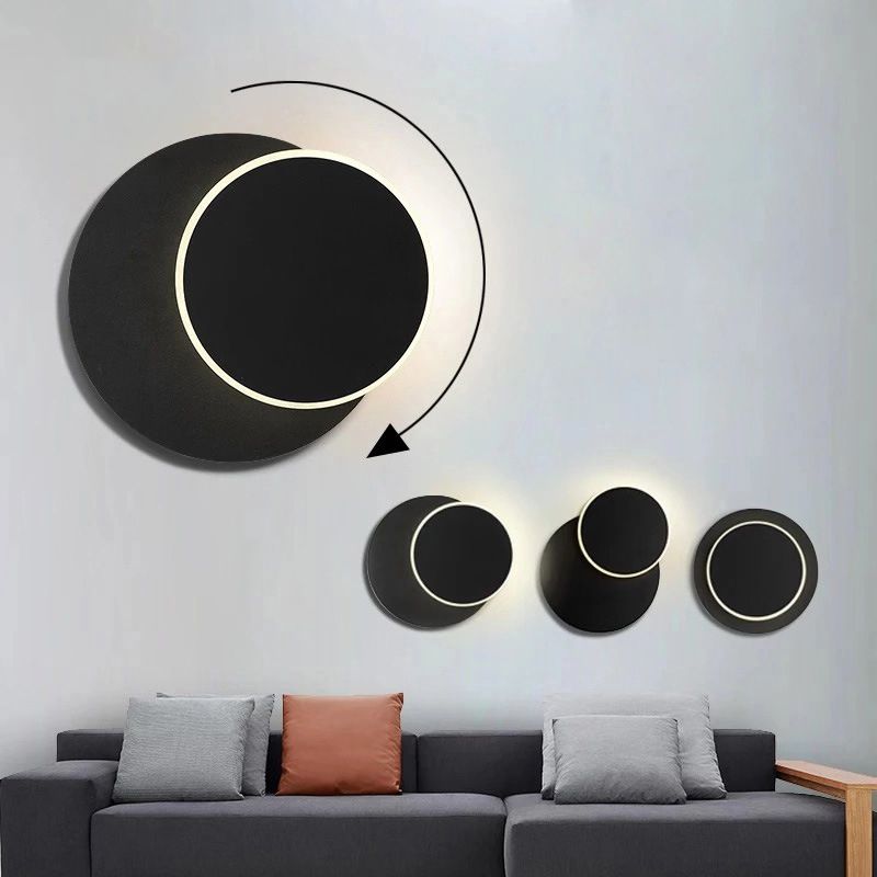 Lumo a monte a parete ruotabile a LED Light Nordic Simple Style Sconce Light per letto per camera da letto