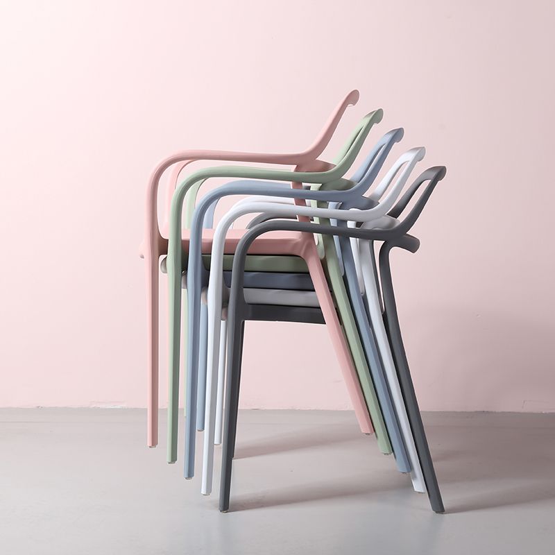 Sillas de comedor de plástico de estilo moderno, sillas apilables para cocina