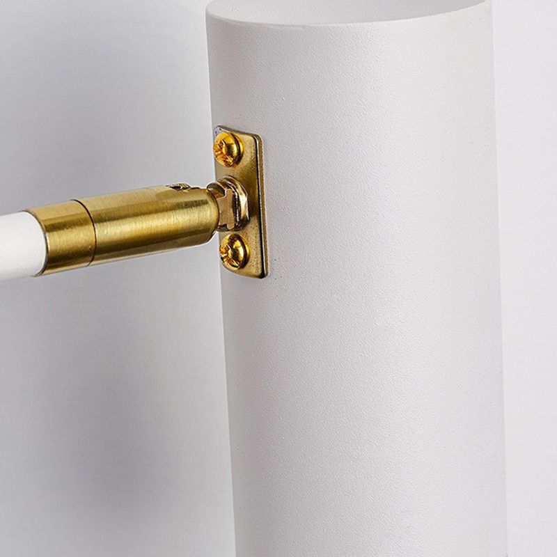 Black/White Single Contemporary Wall Mounted Sconce Metal Wall Light