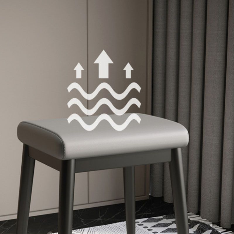 Fabric Standard Stool Modern Style Simple Household Rectangular Stool