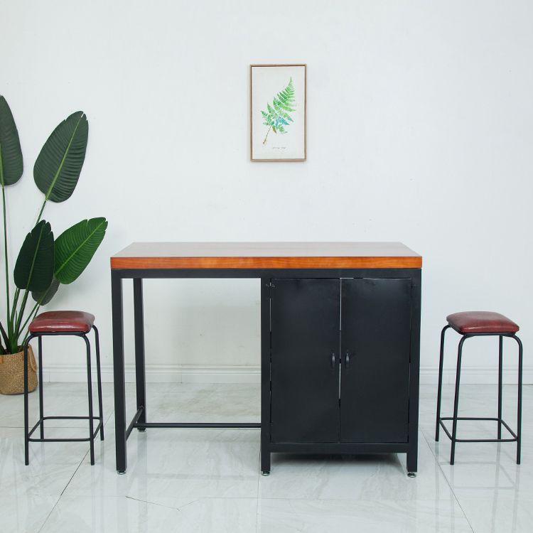 Traditional Stationary Kitchen Island Set Metal Kitchen Island Set for Home Use