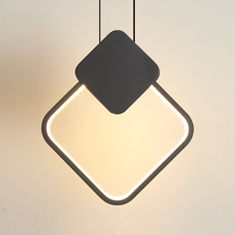 Geometric Ceiling Pendant Light Metal Modern LED Pendant Lighting
