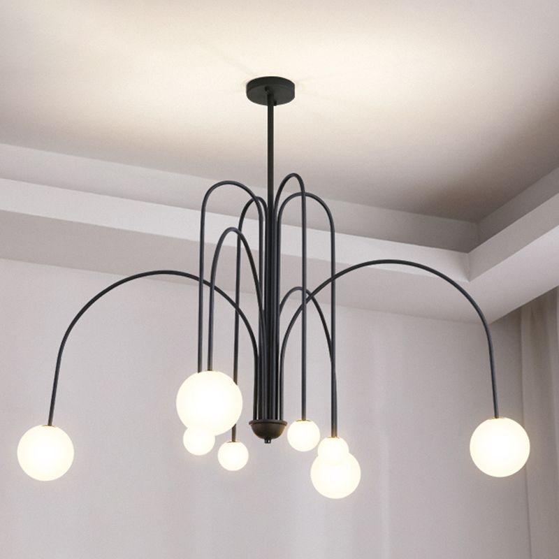 Modern Sphere Chandelier Lights Glass Chandelier Light Fixture for Living Room