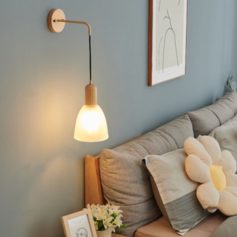 Modern Wall Light Fixture Wooden Wall Light Sconce for Bedroom