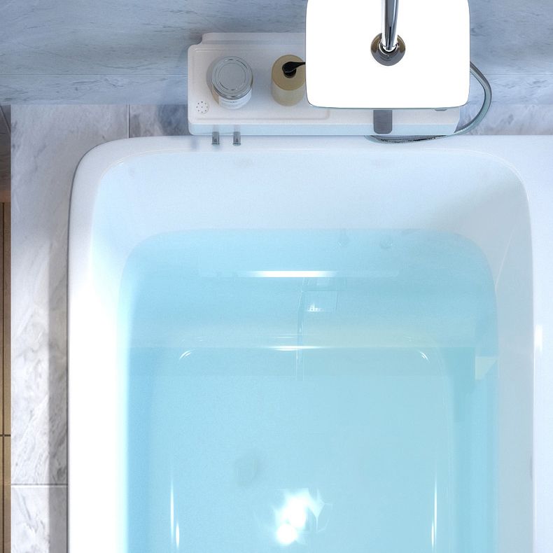 Modern Rectangular Drop-in Bathtub Acrylic White Bath Tub for Home