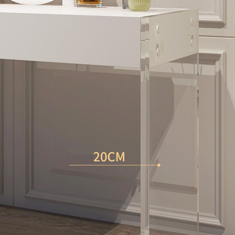Modern Engineered Wood Makeup Dressing Table Stool Black/ White