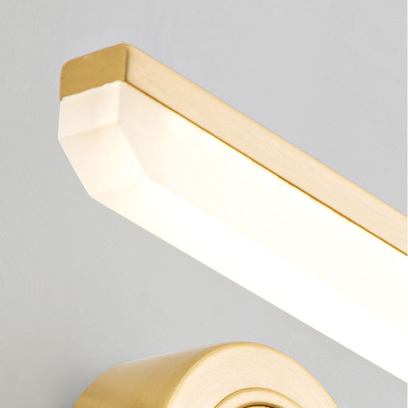 Metall lineare Schattenwandleuchten moderne 1 Kopfwandhalterung in Schwarz