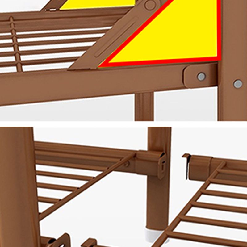 Metal Wardrobe Armoire with Legs Modern Wardrobe Closet with Shelves