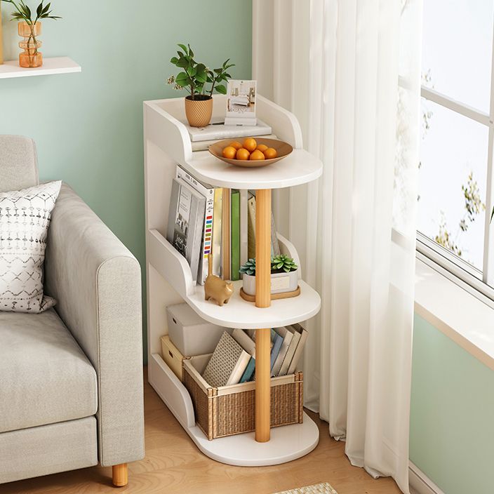 Engineered Wood Shelf Bookcase Scandinavian Bookshelf for Office