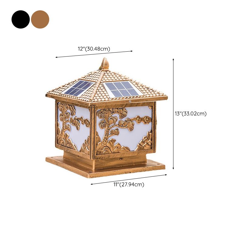 Modern Creative LED Solar Lighting Fixture with Acrylic Shade for Garden