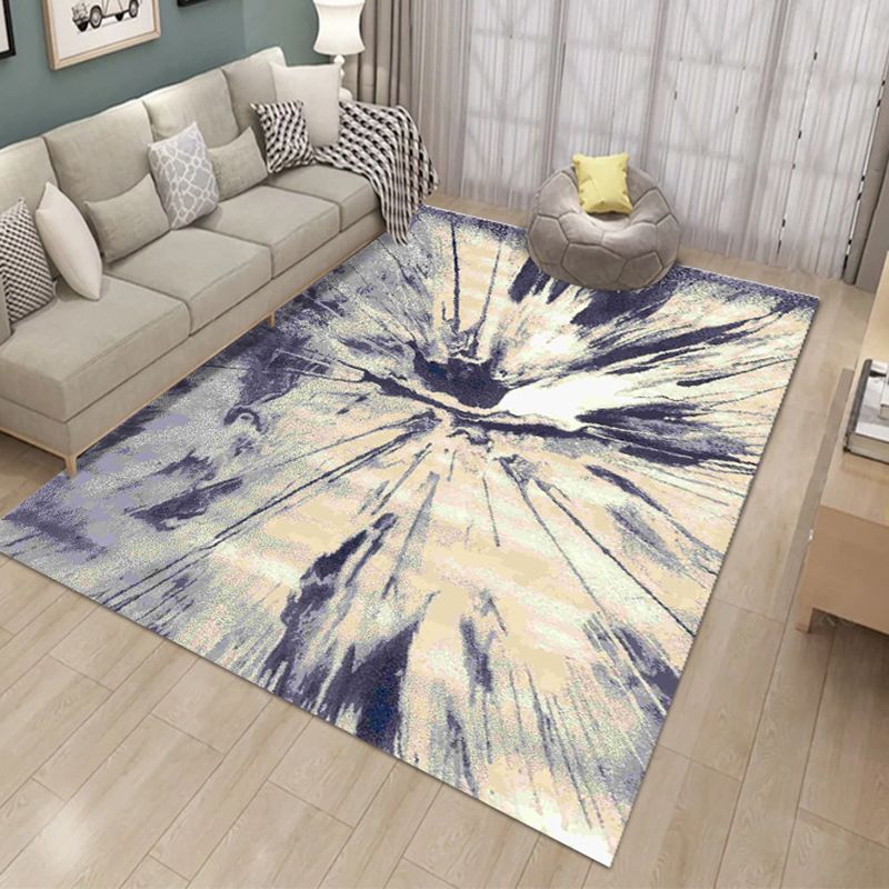 Modern Carpet Funky Abstract Print Carpet Polyester Carpet with Non-Slip Backing