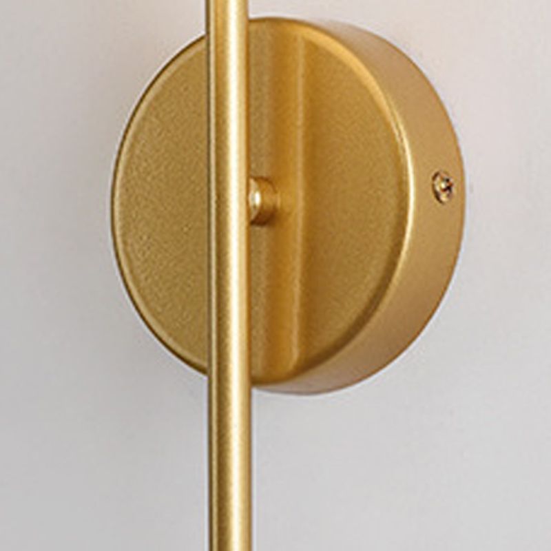 Nordische Wandmontage Lampe moderne runde Glasschatten Wandleuchte für Wohnzimmer