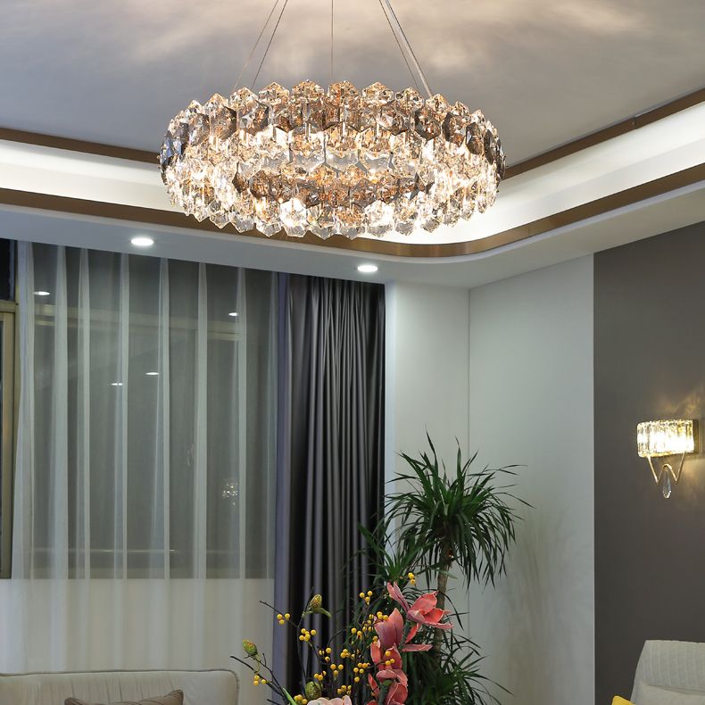 Modern Dining Room Lighting Sphere Chandelier Lighting Fixtures Crystal