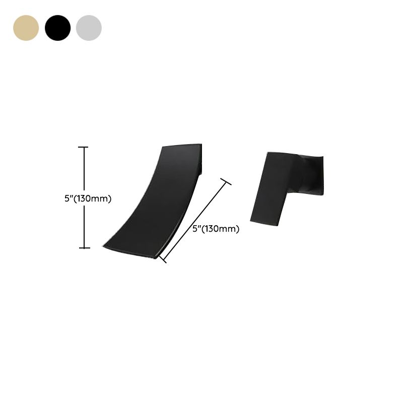 Waterfall Spout Bathroom Faucet Single Handle Wall Mounted Faucet