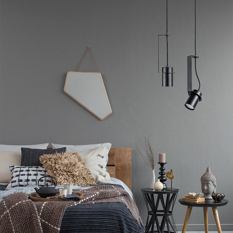 Zylindrischer Anhänger Spotlight Nordic 1 Head Metal Down Lighting Feature für Schlafzimmer
